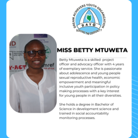 Miss. Betty Mtuweta